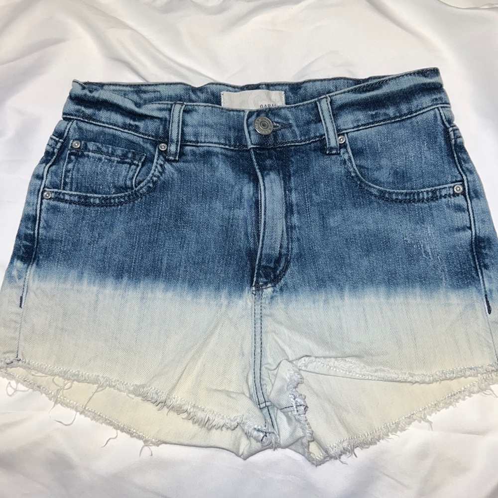 Retro High Rise acid wash denim shorts, Garage, Size: 1